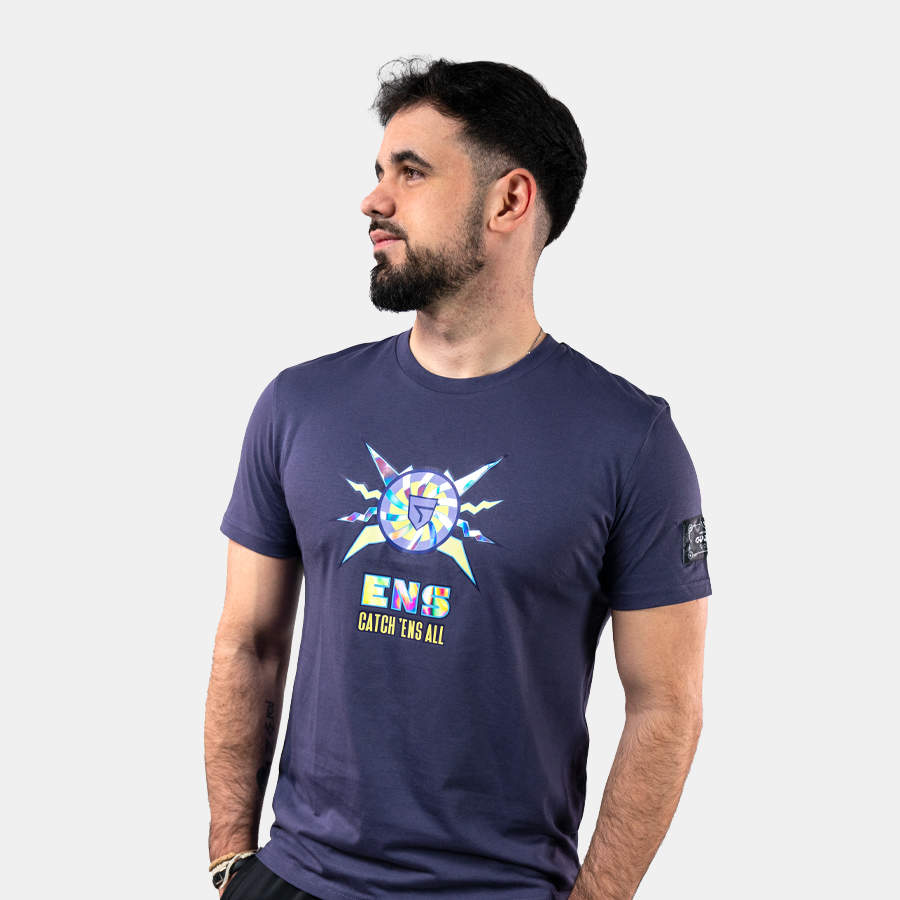 Camiseta "CATCH 'ENS ALL" Holográfica - Morada ENS